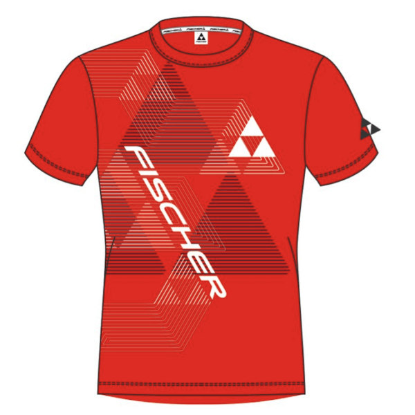 t-shirt fischer leogang red