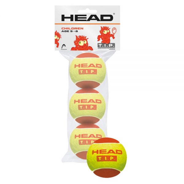 pilki tenisowe dla dzieci head tip red