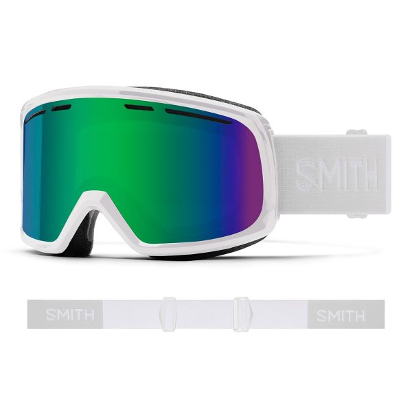 Gogle SMITH Range White Green Sol-X Mirror 2022