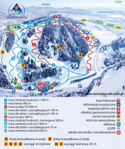Mapa stacji - Czorsztyn Ski