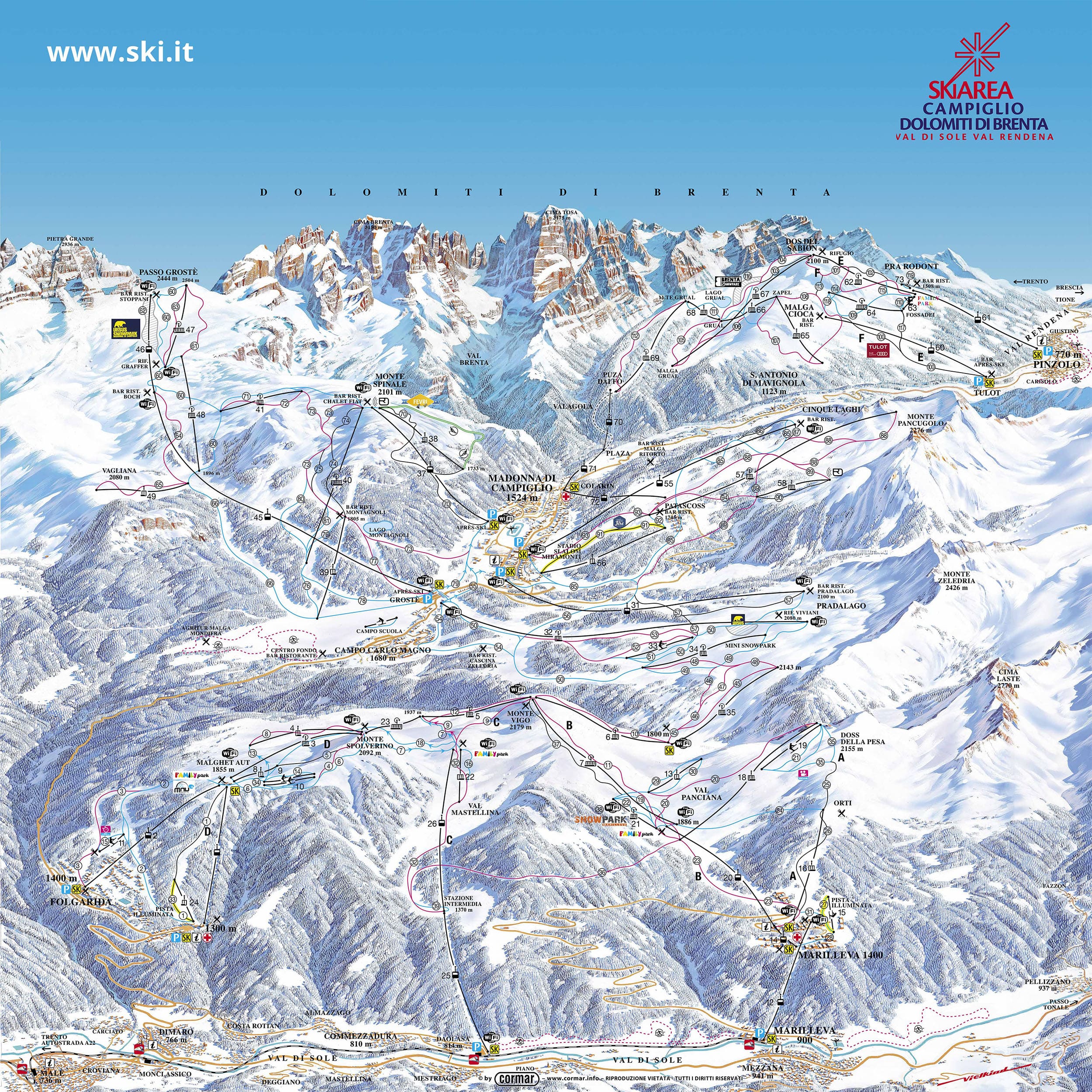 Stacja narciarska - Madonna di Campiglio
