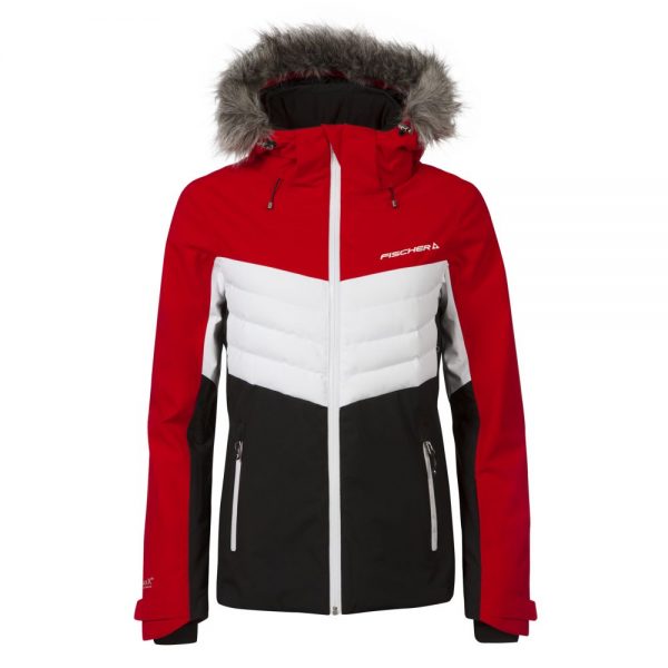 kurtka fischer ski jacket red