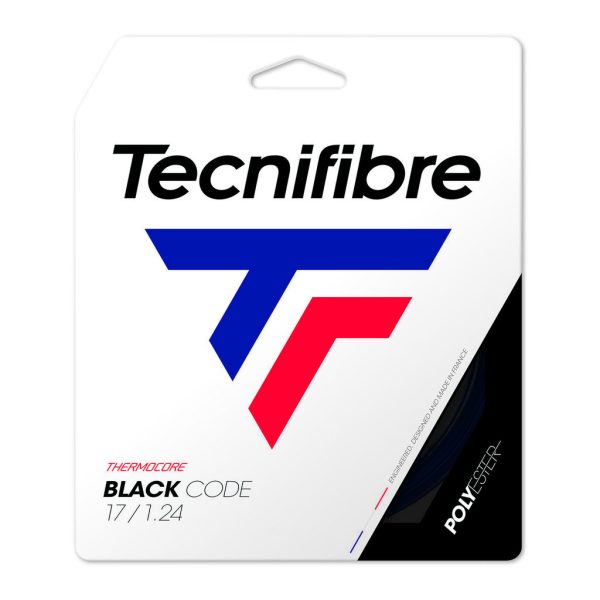 Naciąg Tecnifibre BLACK CODE 1,24 Black 12m