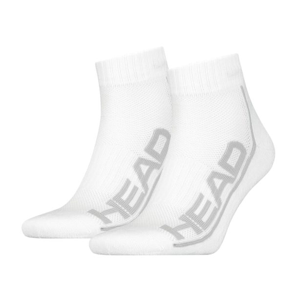 HEAD Socks Tennis 2P Stripe Quarter White 2 pary