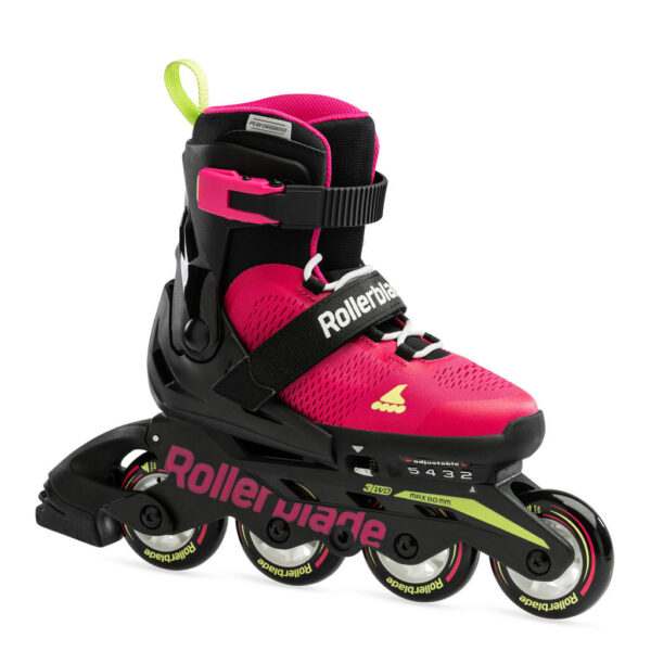 Rolki Rollerblade Microblade Pink/Light Green 2023 – regulowane