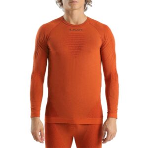 Koszulka round neck UYN EVOLUTYON BIOTECH Man Bombay Brown