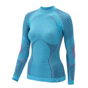 Koszulka ACCAPI Ergoracing Women's Long Sleeve Turquoise/Navy 2024