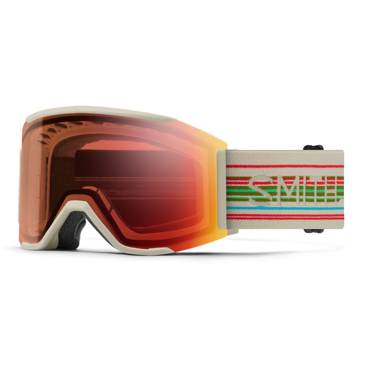 Gogle SMITH SQUAD MAG Chalk Straightline ChromaPop Pro Photochromic Red Mirror + ChromaPop Storm Blue Sensor Mirror 2025
