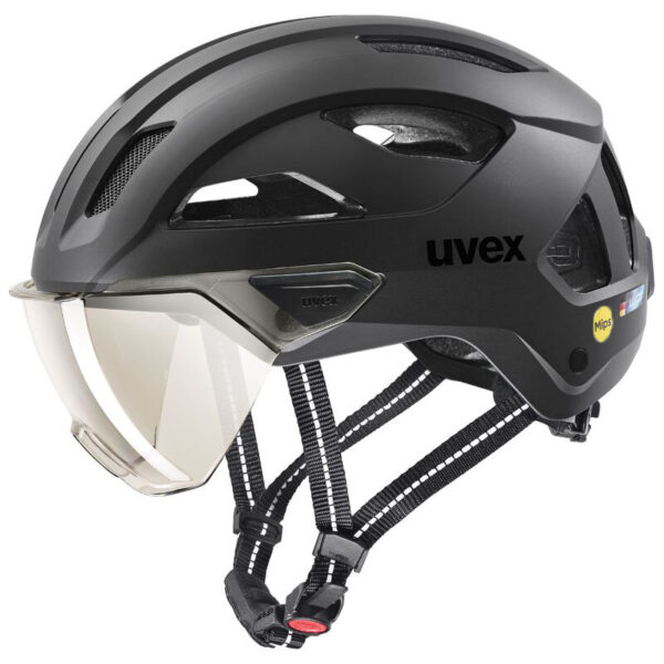 Kask rowerowy UVEX Stride visor MIPS Black Matt