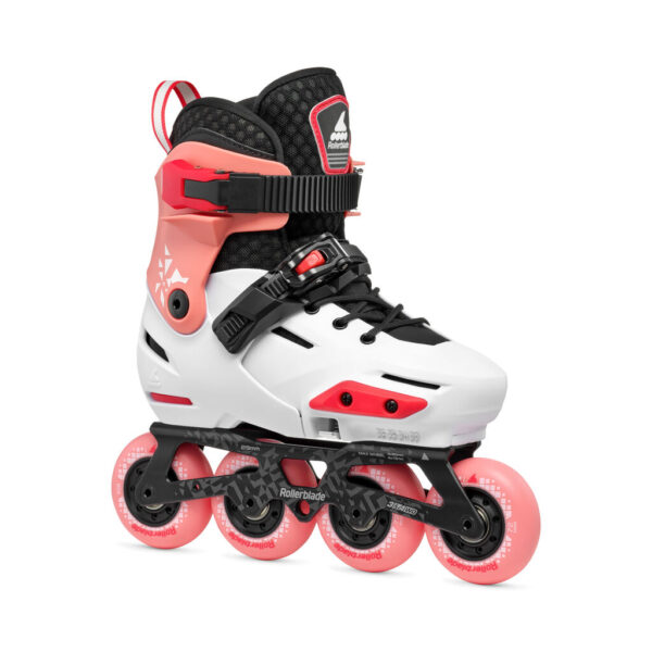Rolki Rollerblade Apex platinum/coral 2025 – regulowane