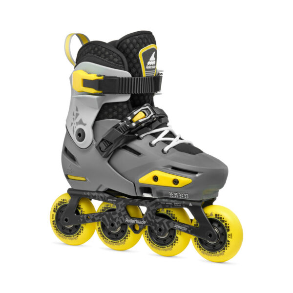 Rolki Rollerblade Apex charcoal/yellow 2025 – regulowane