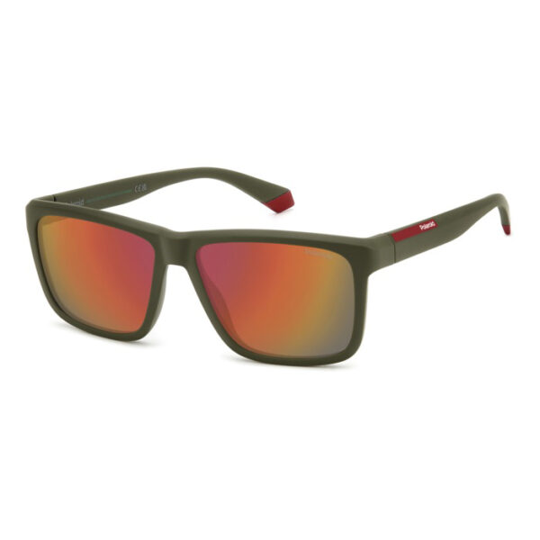 Okulary Polaroid PLD 2164/S Military Green/Red Multilayer Polarized