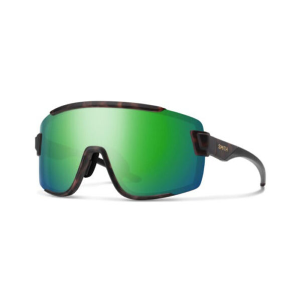 Smith WILDCAT Matte Brown Havana ChromaPop Polarized Green Mirror + Clear