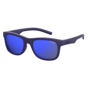 Okulary Polaroid Kid's PLD 8020/S Rubber Blue/Grey Blue Multilayer Polarized