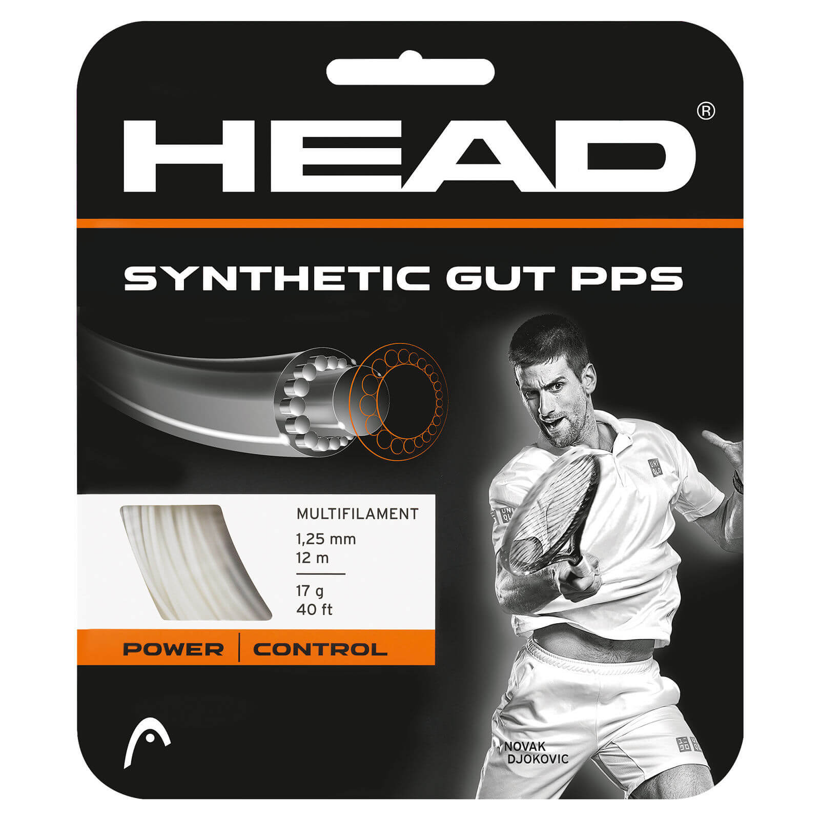 Naciąg HEAD SYNTHETIC GUT Blue 12m/1.25mm - obrazek 2