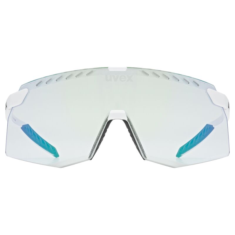 Okulary rowerowe UVEX Pace stage V white green - obrazek 2