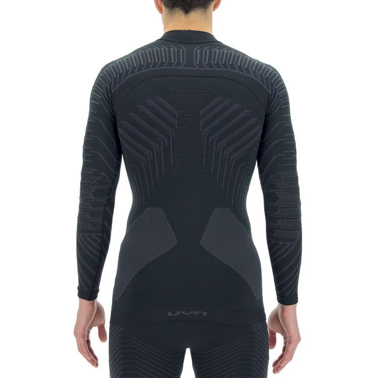 Koszulka termoaktywna UYN Man Resilyon turtle neck Black/Anthracite - obrazek 3