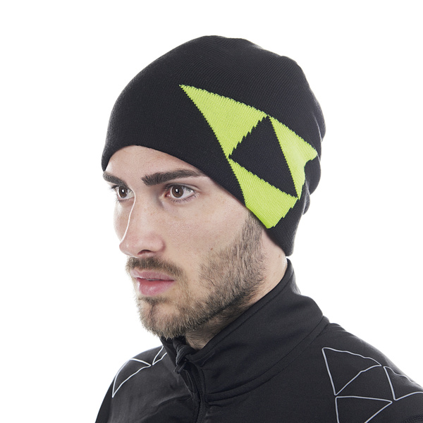 Czapka FISCHER Beanie Logo Reversible black/yellow