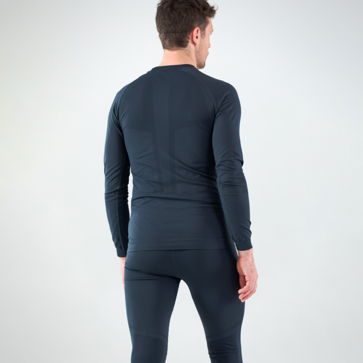 Koszulka męska Head FLEX Seamless LS Men Navy - obrazek 3