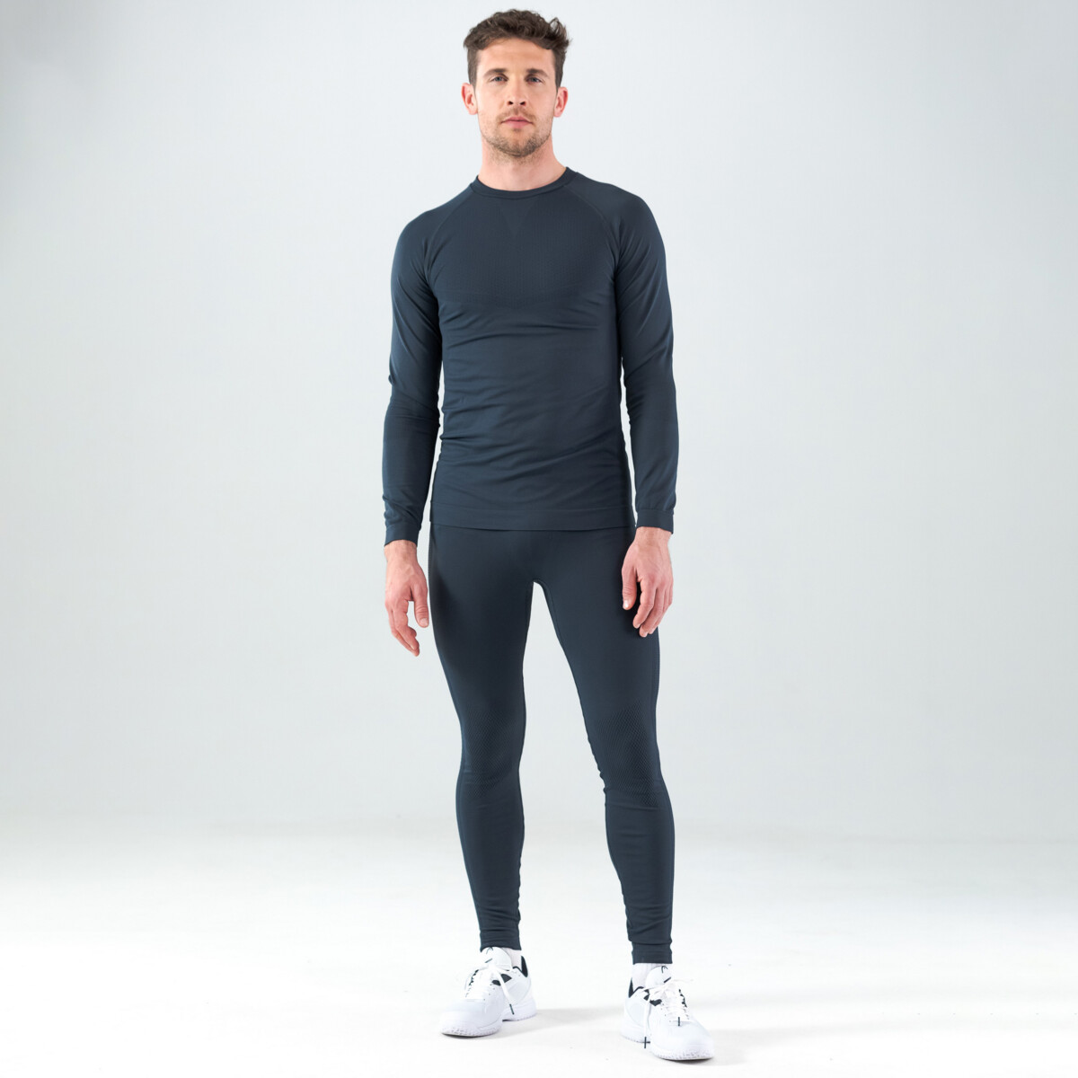 Koszulka męska Head FLEX Seamless LS Men Navy - obrazek 4