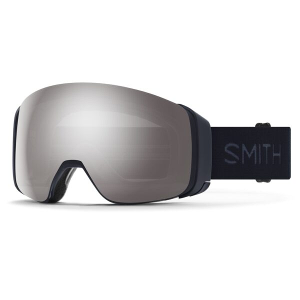 Gogle Smith 4D Mag Midnight Navy ChromaPop Sun Platinum Mirror + ChromaPop Storm Yellow Flash