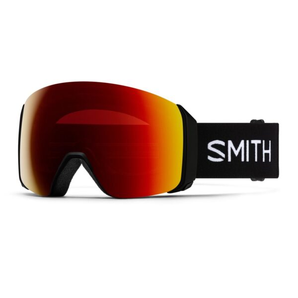 Gogle Smith 4D Mag XL Black ChromaPop Sun Red Mirror + ChromaPop Storm Yellow Flash