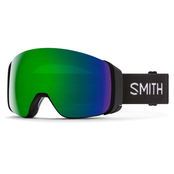 Gogle Smith 4D Mag Black ChromaPop Sun Green Mirror + ChromaPop Storm Rose Flash