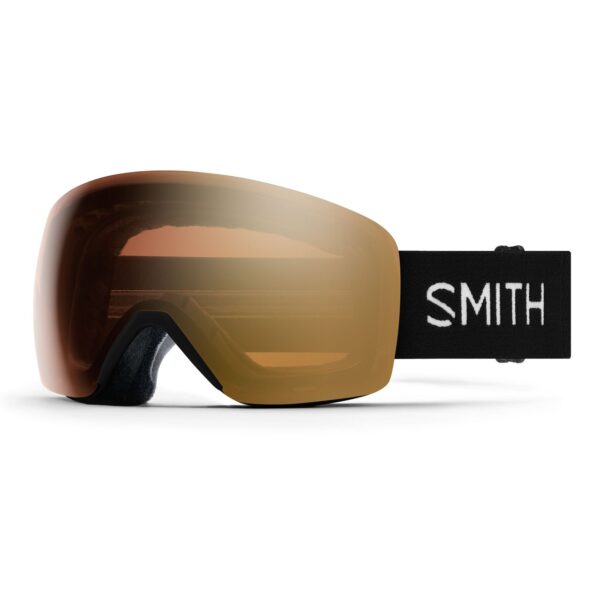 Gogle SMITH Skyline Black ChromaPop Pro Photochromic Gold Mirror