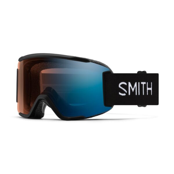 Gogle SMITH SQUAD S Black ChromaPop Pro Photochromic Blue Mirror