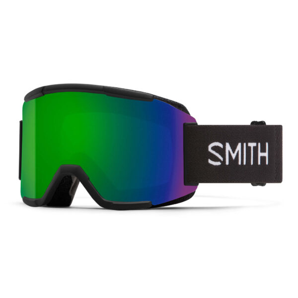 Gogle SMITH SQUAD Black ChromaPop Sun Green Mirror + Yellow