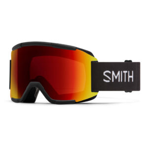 Gogle SMITH SQUAD Black ChromaPop Sun Red Mirror