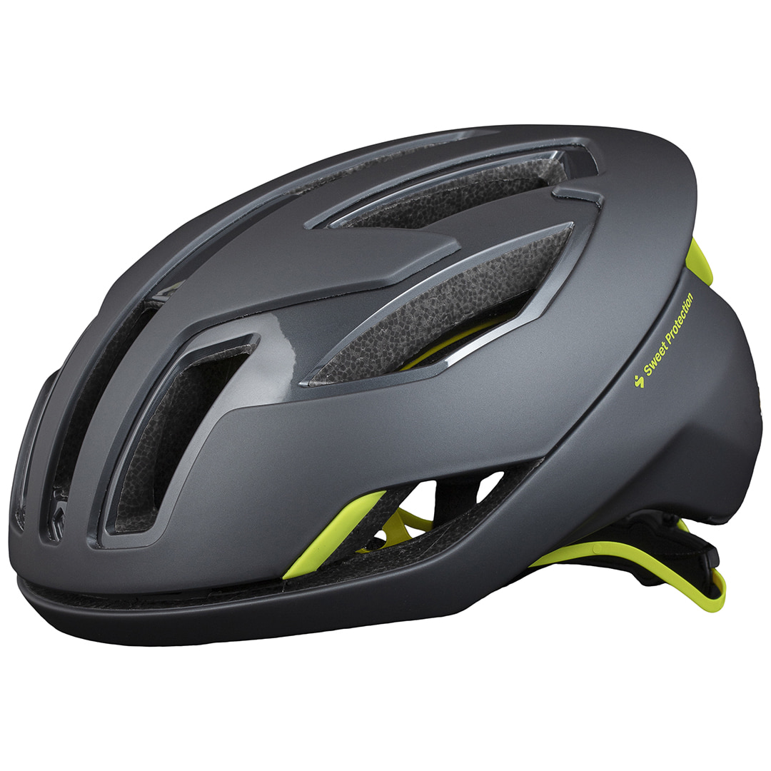 Kask rowerowy Sweet Protection Falconer II Slate Gray Metallic / Fluo