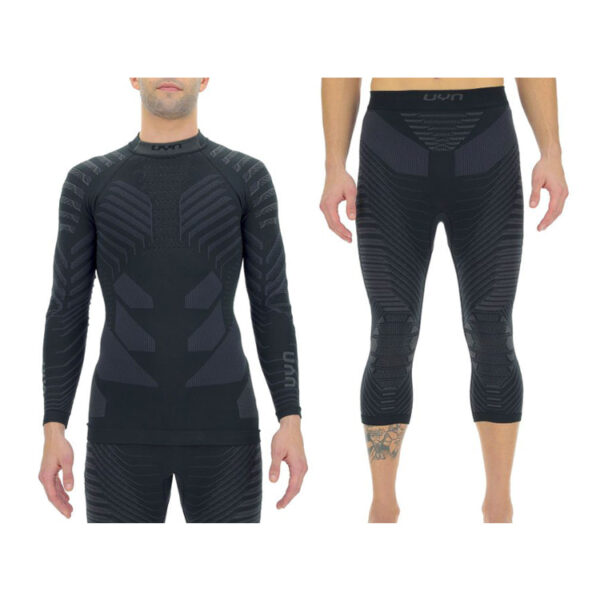 Komplet UYN Man Resilyon Black / Anthracite koszulka + spodnie