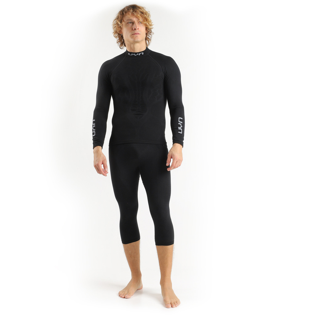 Koszulka UYN MAN ELEVATYON BIOMORPH Shirt Turtleneck Black - obrazek 3