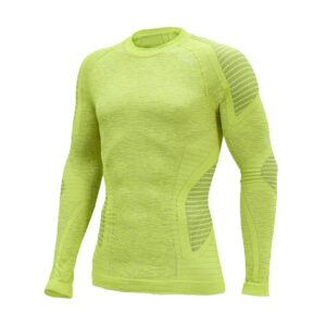 Koszulka ACCAPI Men's Long Sleeve Shirt Ergocycle Yellow Fluo/Silver