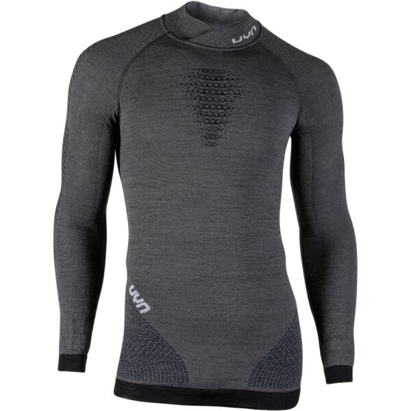 Koszulka UYN FUSYON MERINO Man Turtleneck Grey York / Avio / White