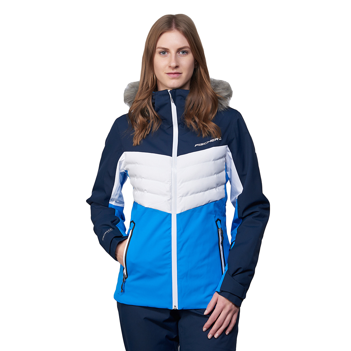 Fischer Alpbach Electric Blue kurtka narciarska damska - obrazek 3