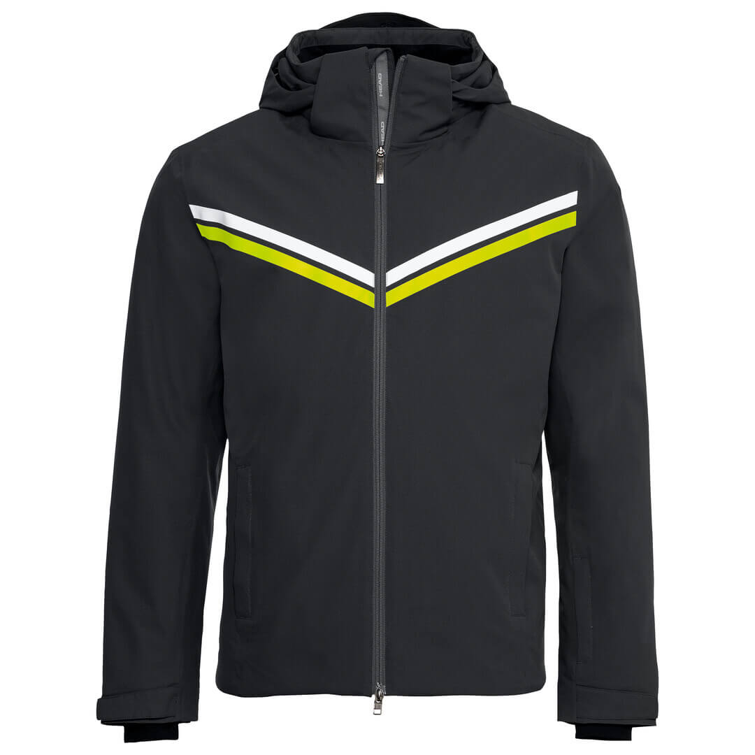Kurtka narciarska męska HEAD Drift Jacket M Black/Lime
