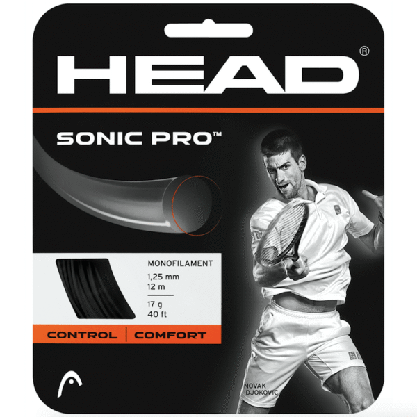 Naciąg HEAD Sonic Pro Black 12m/1.25mm