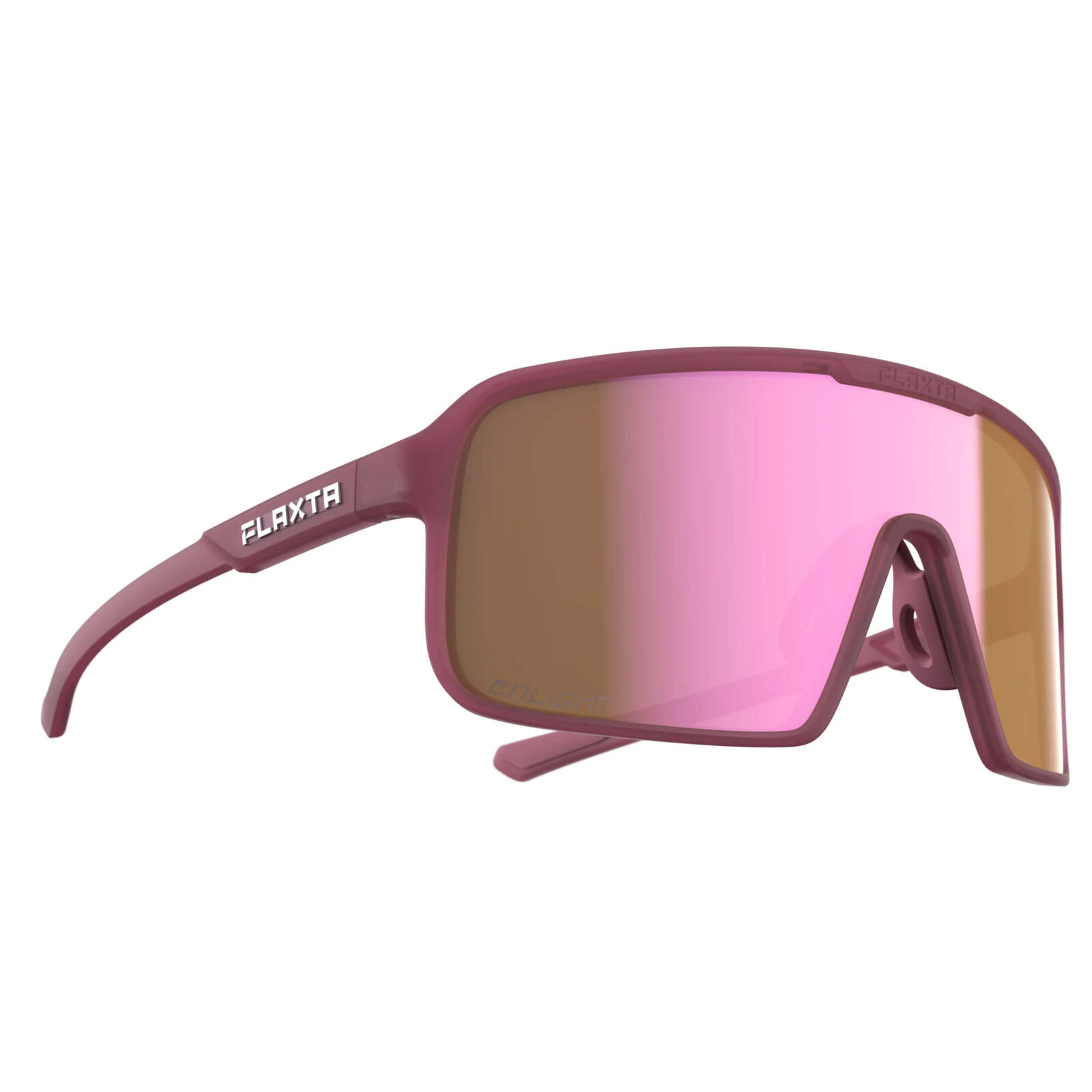 Okulary Flaxta Above Plum Rose Gold Mirror