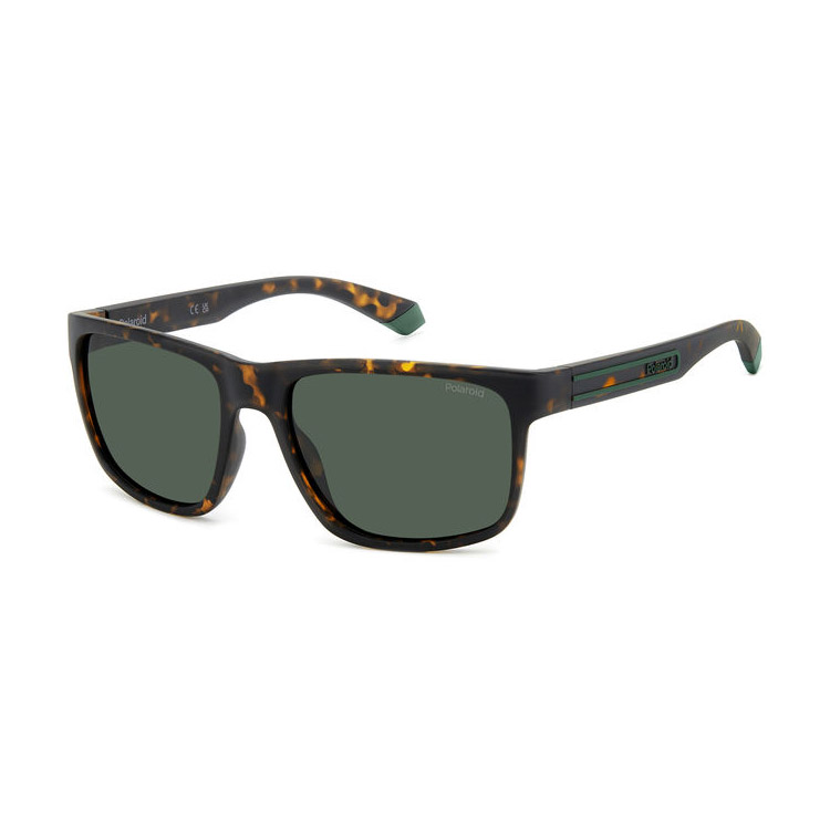 Okulary Polaroid PLD 2157/S Matte Brown Havana/Green Polarized