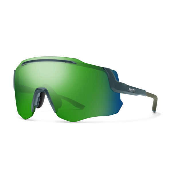 Okulary Smith MOMENTUM Matte Stone Moss Chromapop Green Mirror + Clear