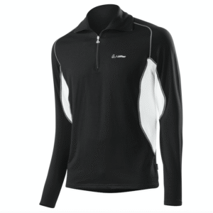 Polar męski LOEFFLER TRANSTEX Zip Black/ White