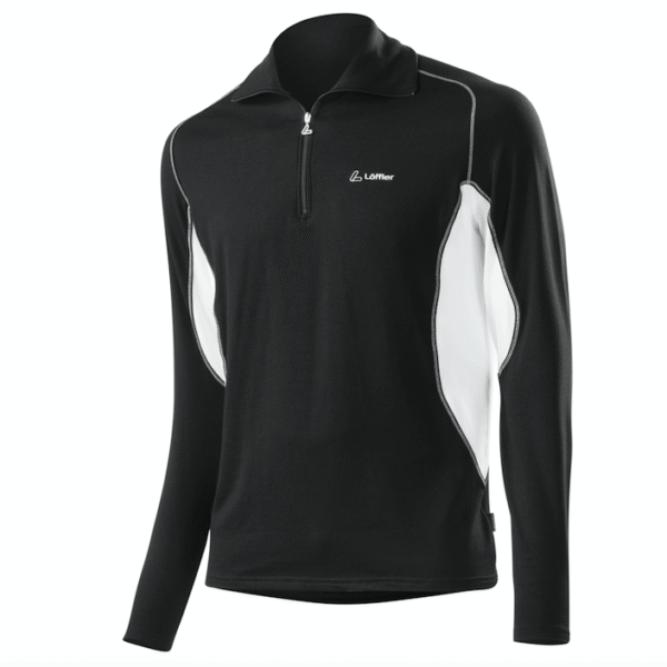 Polar męski LOEFFLER TRANSTEX Zip Black/ White