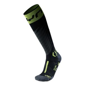 Skarpety UYN MAN SKI ONE MERINO SOCKS black/lime