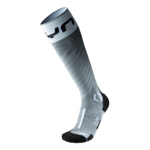 Skarpety UYN MAN SKI ONE MERINO SOCKS grey melange / white