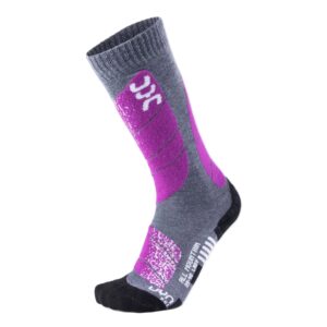 Skarpety UYN Lady SKI ALL MOUNTAIN Medium Grey Melange / Purple