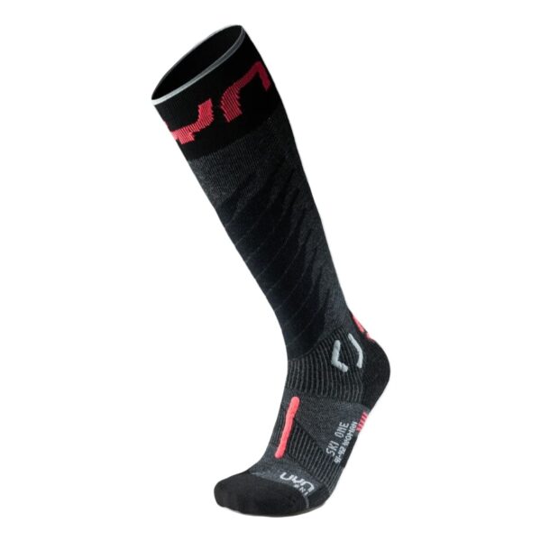 Skarpety UYN WOMAN SKI ONE MERINO SOCKS anthracite / pink