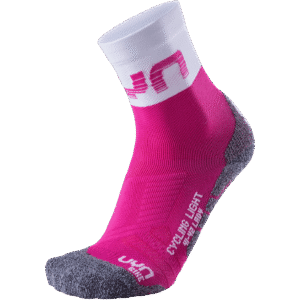 Skarpetki UYN Light Lady's Cycling Socks Pink/White