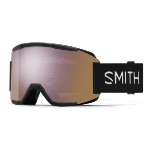 Gogle SMITH SQUAD Black ChromaPop Everyday Rose Gold Mirror + Clear